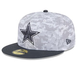Dallas Cowboys Salute To Service New Era 59FIFTY Fitted Digital Camo Hat