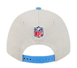 Houston Oilers 2024 Sideline Historic Gridiron Classics New Era 9FORTY Hat - Stone/Light Blue