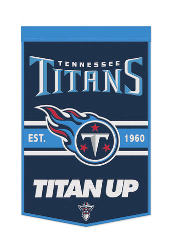 Tennessee Titans 24”x38” Established Wool NFL Banner