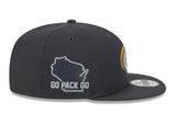 Green Bay Packers New Era 9FIFTY 2024 NFL Draft Day SnapBack Hat -Grey