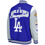 Los Angeles Dodgers Franchise Full-Snap Varsity Jacket G-III Sports by Carl Banks Royal/Gray