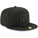 Los Angeles Dodgers Secondary Logo Black Out New Era 59FIFTY Fitted Hat