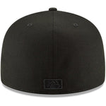 Los Angeles Dodgers Secondary Logo Black Out New Era 59FIFTY Fitted Hat