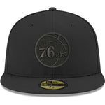 Philadelphia 76ers Black Out New Era 59FIFTY Fitted Hat