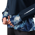 New England Patriots Navy MSX By Michael Strahan Women’s Full Zip-Up Grace Raglan Running Jacket