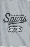 San Antonio Spurs 54X84 Inch Distressed Look Sweatshirt Material Throw Blanket