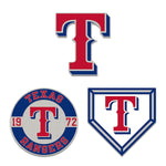 Texas Rangers 3-Piece Collector Pin Set