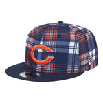 Chicago Bears 2024 Sideline Statement Plaid New Era 9FIFTY Adjustable Snapback Hat
