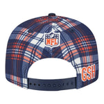 Chicago Bears 2024 Sideline Statement Plaid New Era 9FIFTY Adjustable Snapback Hat