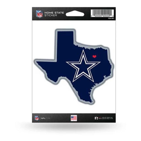 Dallas Cowboys 8'' x 8'' Color Car Home State Decal By WinCraft