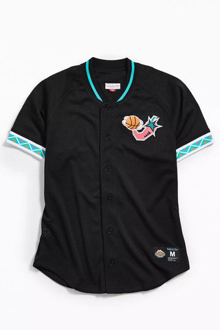 San Antonio All-Star Mitchell & Ness Mesh Button Up Jersey