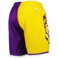 LSU Tigers Big Face 50 Fashion Mitchell & Ness Swingman Shorts - Purple/Yellow