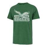 Philadelphia Eagles Kelly Green Gridiron Classic Official '47 Brand Regional Franklin Tee