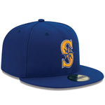 Seattle Mariners Royal Blue Official New Era 59FIFTY Fitted Hat