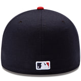 Atlanta Braves Two Tone Authentic Collection New Era 59FIFTY Fitted Hat - Navy/Red
