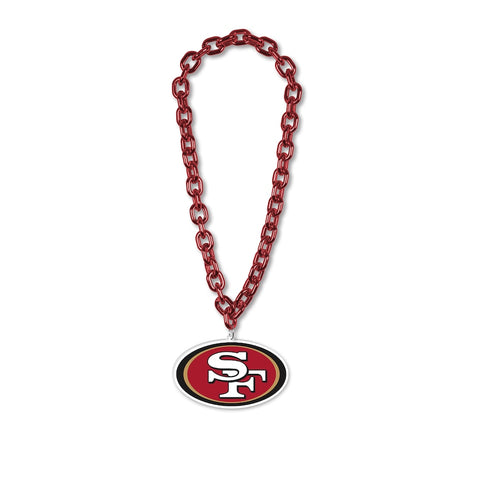 San Francisco 49ERS Wincraft Oversized Fan Chain Logo Necklace