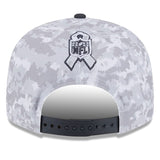 Dallas Cowboys White/Graphite 2024 Salute To Service New Era 9FIFTY Snapback Hat