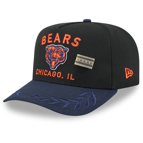 Chicago Bears 2025 NFL Draft New Era 59FIFTY Fitted Hat - Black/Navy