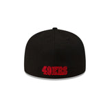 San Francisco 49ers Alternate Black/Red New Era 59FIFTY Fitted Hat