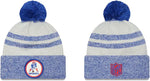 New England Patriots Historic Sideline New Era Cuffed Pom Knit Beanie
