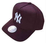 New York Yankees Dark Purple Pro-Pinch Fit Mitchell & Ness Snapback