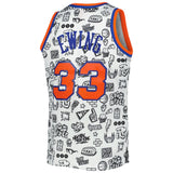 Patrick Ewing New York Knicks 1991-92 Mitchell & Ness Hardwood Classic Doodle Swingman Player Jersey