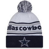Dallas Cowboys Knit Banded New Era Cuffed with Pom Beanie