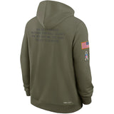 Dallas Cowboys Official On-Field Salute to Service Club Fleece Dri-Fit Pullover Hoodie