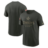 Dallas Cowboys 2025 Salute To Service Performance The Nike Tee Dri-FIT