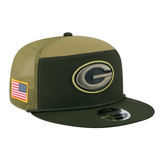Green Bay Packers Official Salute To Service New Era 9FIFTY Snapback Hat