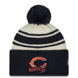 Chicago Bears Sport New Era Sideline Cuffed Knit Pom Beanie