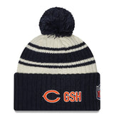 Chicago Bears Sport New Era Sideline Cuffed Knit Pom Beanie