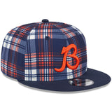 Chicago Bears Official Statement Plaid “B” New Era 9FIFTY Snapback Hat