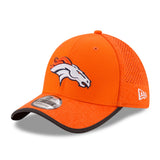 Denver Broncos Orange New Era 39THIRTY Training Flex-Fit Hat