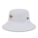 New Orleans Saints Official 2024 Camp Stretch Bucket Hat - White