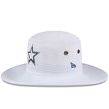 Dallas Cowboys Official 2024 NFL Camp Panama Bucket Hat - White
