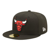 Chicago Bulls Official Core Classic Black New Era 59FIFTY Fitted Hat