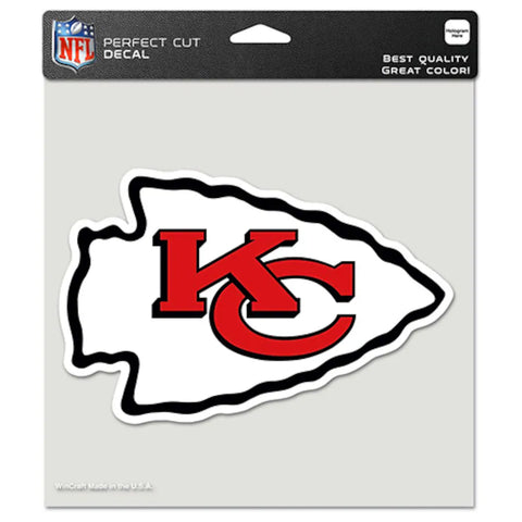 Kansas City Chiefs 8'' x 8'' Color Car Decal By WinCraft