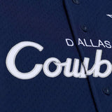 Dallas Cowboys Official Head Coach Mesh Mitchell & Ness Full Button Up Jersey