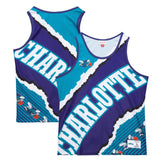 Charlotte Hornets Official Jumbotron 2.0 Sublimated  Mitchell & Ness Tank Top