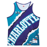 Charlotte Hornets Official Jumbotron 2.0 Sublimated  Mitchell & Ness Tank Top