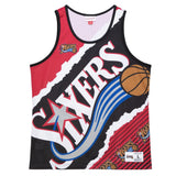 Philadelphia 76ers Official Jumbotron 2.0 Sublimated Mitchell & Ness Tank Top