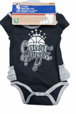 San Antonio Spurs Official Court Princess Toddler 3-Piece Body Suit Set