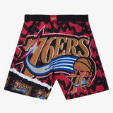 Philadelphia 76ers Official Jumbotron 2.0 Sublimated Mitchell & Ness Shorts