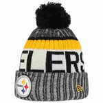 New Era NFL Pittsburgh Steelers Official Sport Knit Black Yellow Beanie