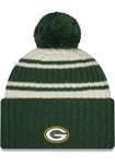 NEW ERA GREEN BAY PACKERS IVORY 2022 SIDELINE SPORT MENS KNIT HAT