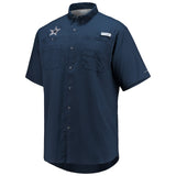 Dallas Cowboys Official Columbia Tamiami Omni-Shade Button-Up Shirt