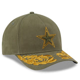 Dallas Cowboys Official Olive Alpha Industries New Era 9FORTY A-Frame SnapBack Hat