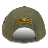 Dallas Cowboys Official Olive Alpha Industries New Era 9FORTY A-Frame SnapBack Hat
