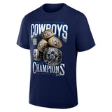 Dallas Cowboys Official Fanatics Merchandise Rings Navy T-Shirt